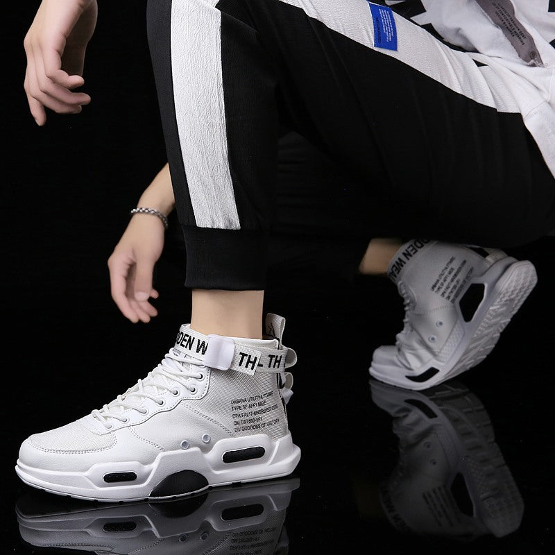 Air Force One Canvas Sneakers For Men High Top Non Slip