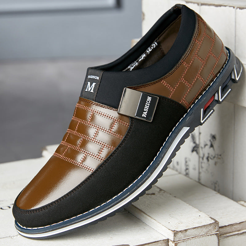 Men's Large Size Leather Shoes Casual New Style Footwear