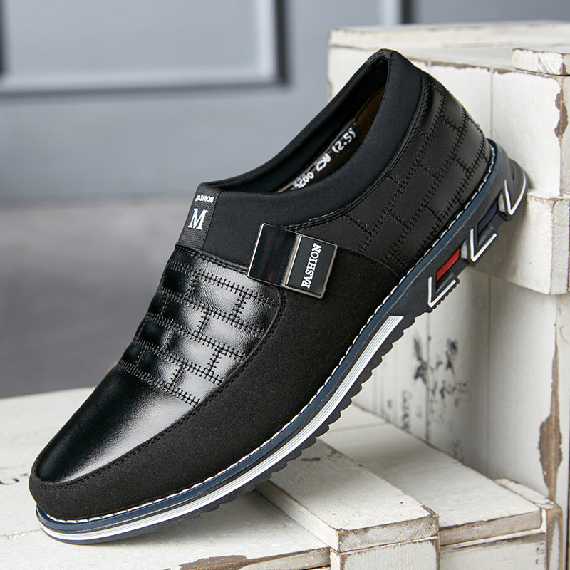 Men's Large Size Leather Shoes Casual New Style Footwear