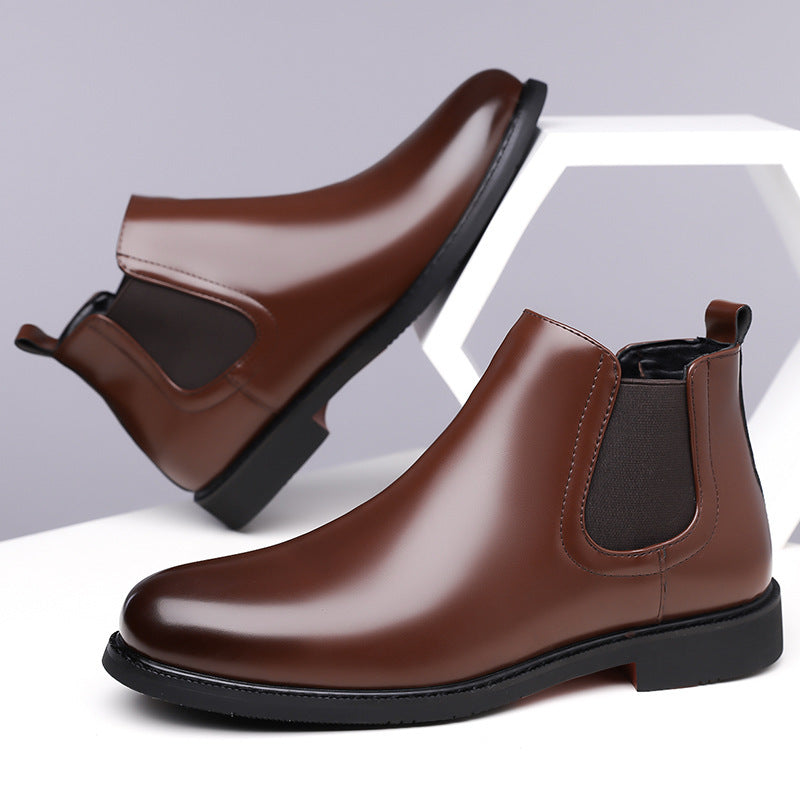 Autumn Winter Fleece Lined Martin Boots for Men Outdoor
