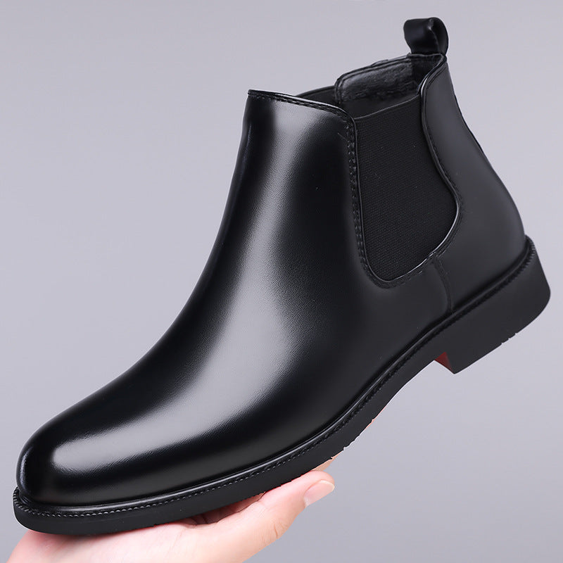 Autumn Winter Fleece Lined Martin Boots for Men Outdoor