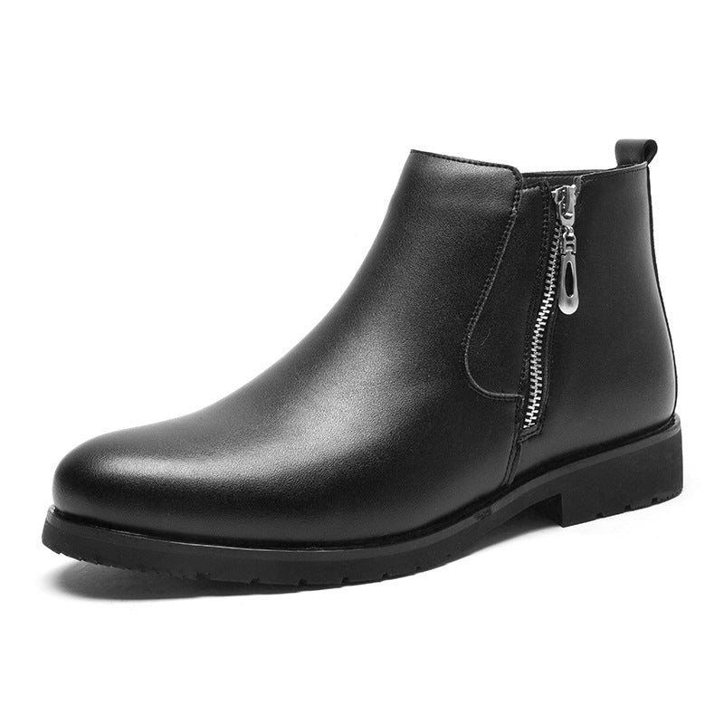 Leather Formal Shoes For Men Big Size Business Casual Black