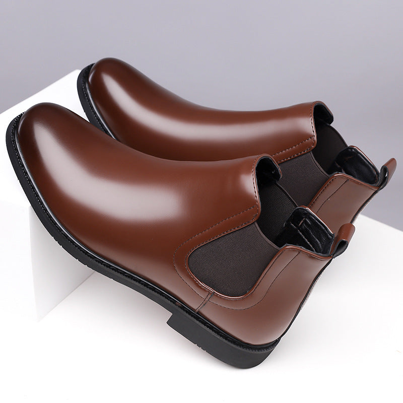 Autumn Winter Fleece Lined Martin Boots for Men Outdoor