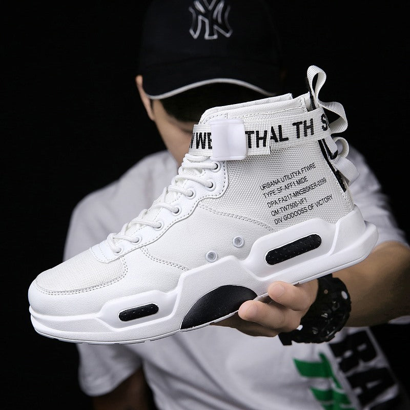 Air Force One Canvas Sneakers For Men High Top Non Slip