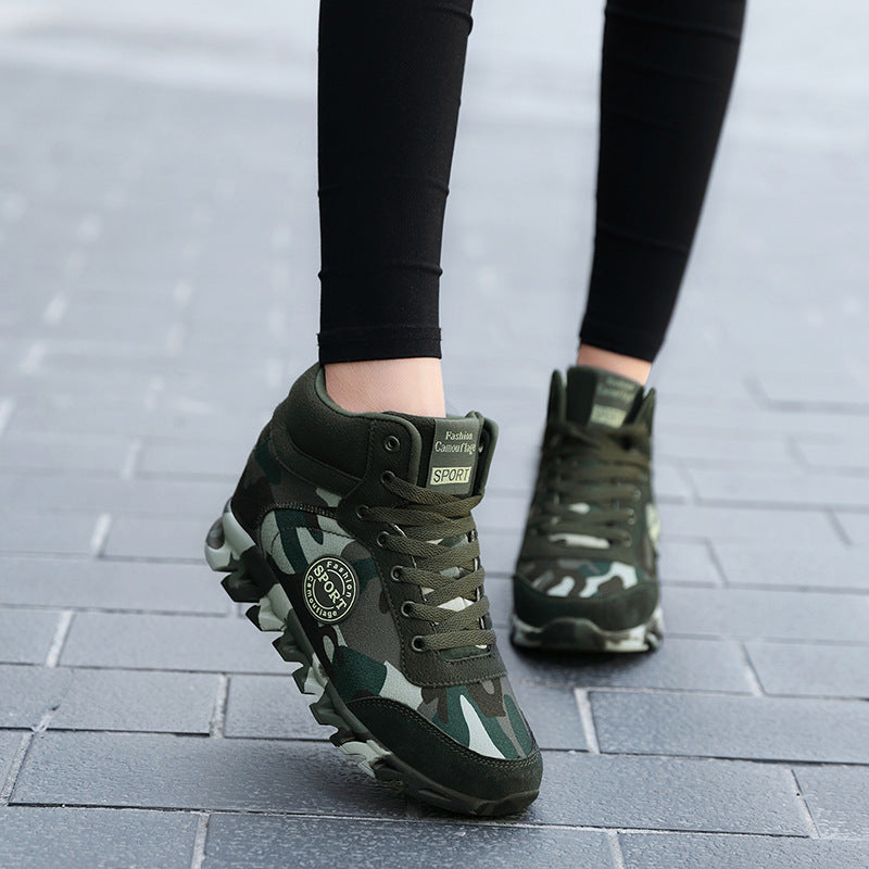 Womens Casual Camouflage Sneakers Canvas Lightweight Shoes