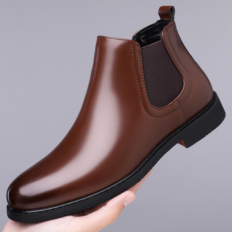 Autumn Winter Fleece Lined Martin Boots for Men Outdoor