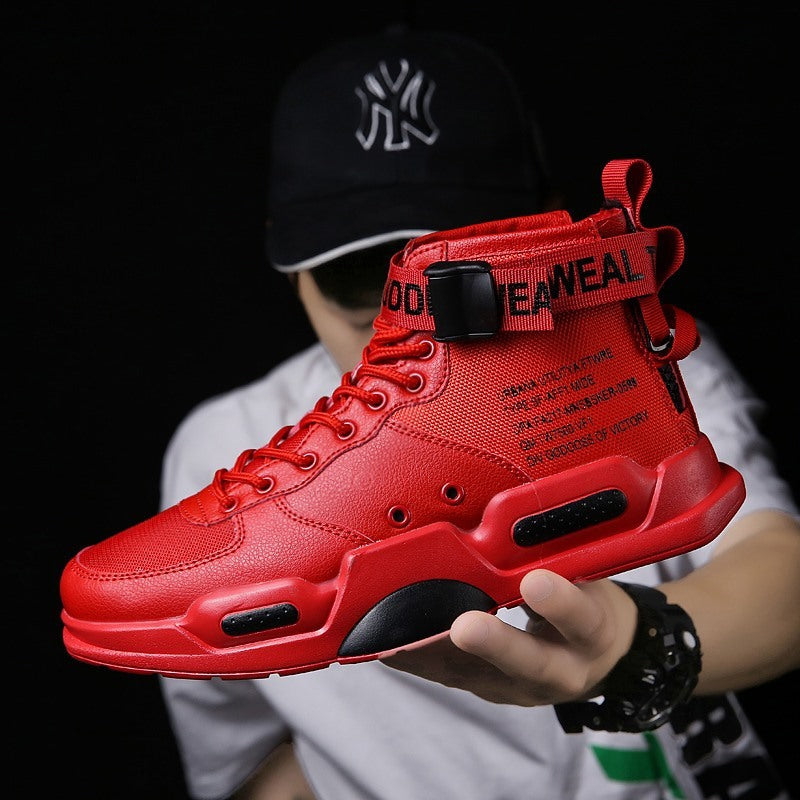 Air Force One Canvas Sneakers For Men High Top Non Slip