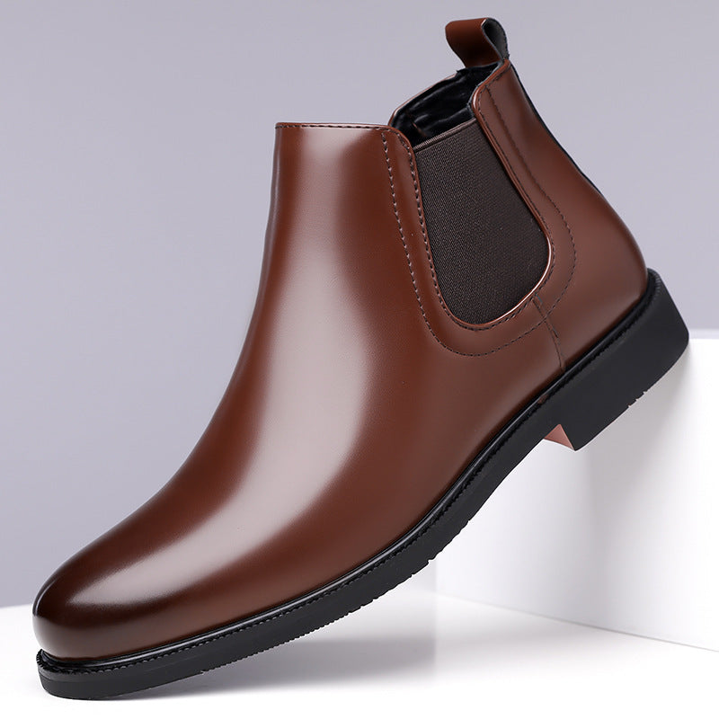 Autumn Winter Fleece Lined Martin Boots for Men Outdoor