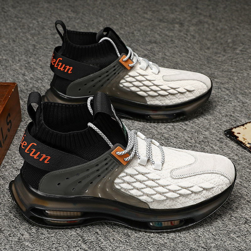 Air Cushion Flying Woven Sneakers Mesh Lined Comfort