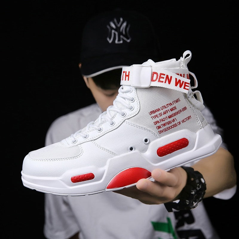 Air Force One Canvas Sneakers For Men High Top Non Slip