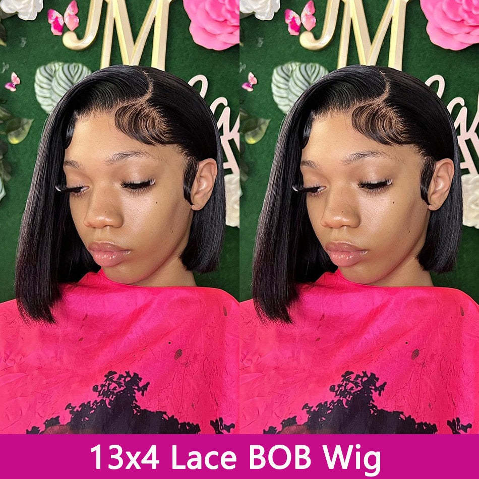 Natural Hairline Front Lace Short Wave Head Wig Premium