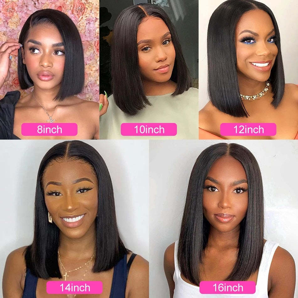 Natural Hairline Front Lace Short Wave Head Wig Premium