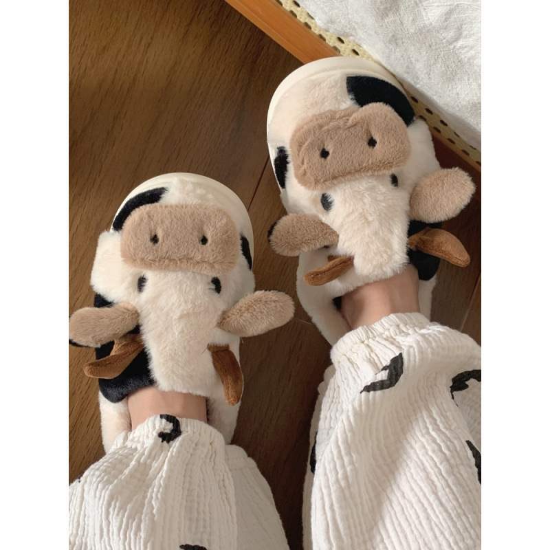 Cotton Slippers Women Cute Indoor Platform Slippers