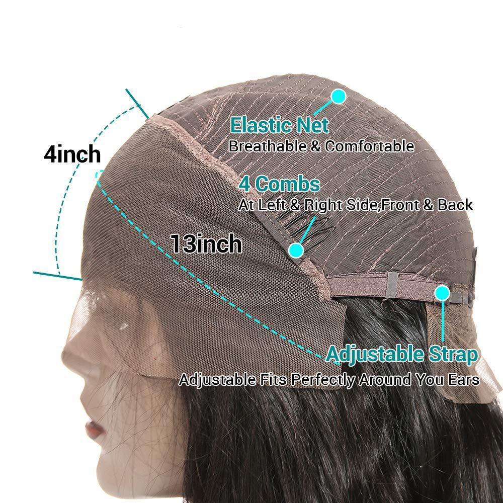 134 Full Frontal Lace Human Hair Wig With Natural Part