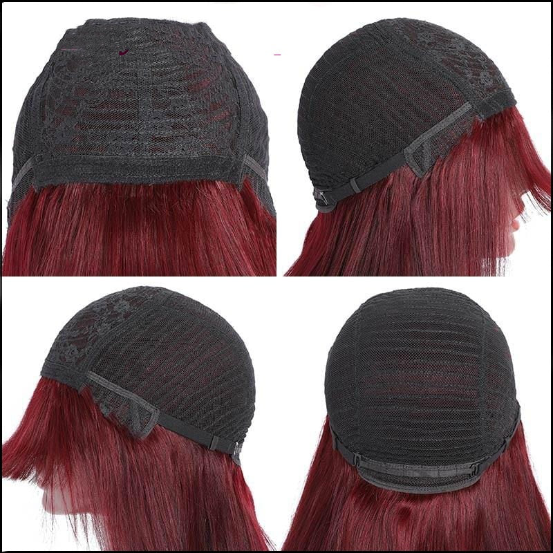 Bangs Short Hair Wig Breathable And Natural Everyday Style