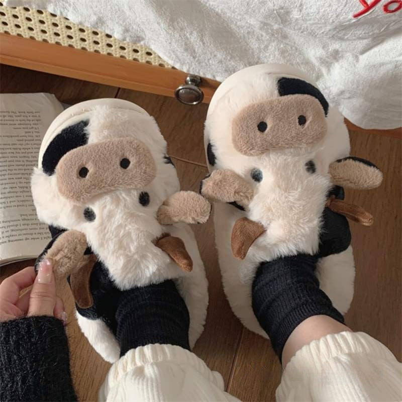 Cotton Slippers Women Cute Indoor Platform Slippers
