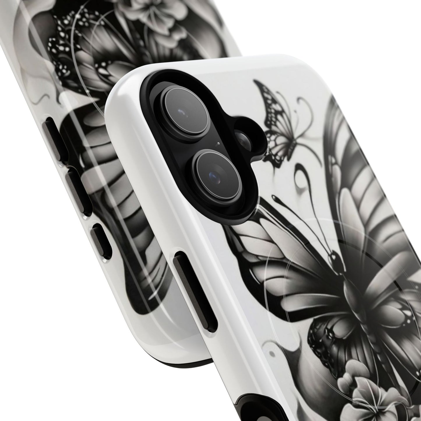 Elegant Butterfly Phone Case | Tough Magnetic Case, Floral Artwork, Gift for Nature Lovers, Stylish Tech Accessory, Butterfly Design, [...]