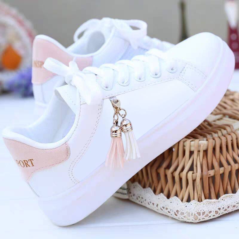 Mesh White Shoes for Women Breathable Casual Flat Sneakers