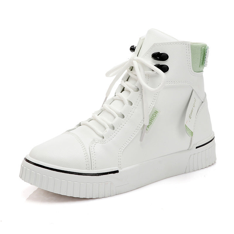High Top White Sports Sneakers For Summer Casual Comfort