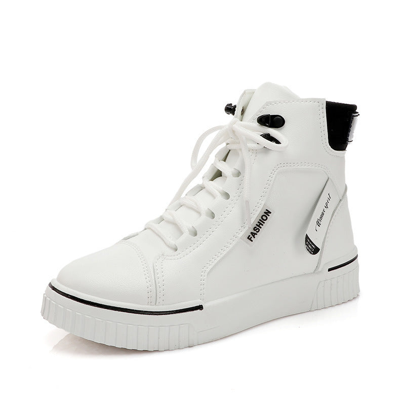 High Top White Sports Sneakers For Summer Casual Comfort