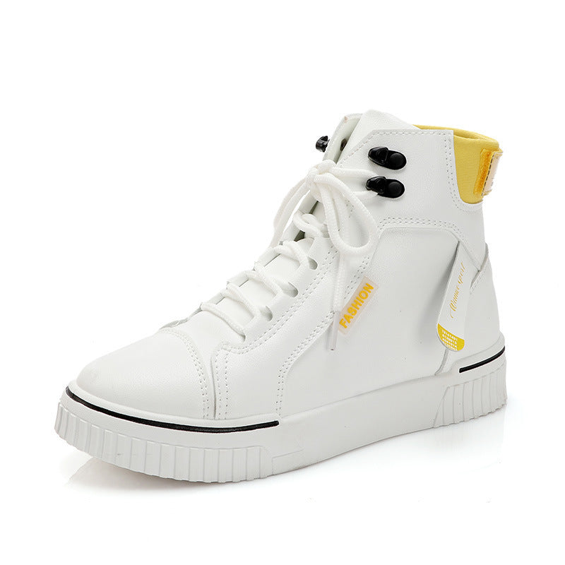 High Top White Sports Sneakers For Summer Casual Comfort