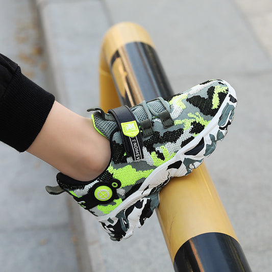 Boys Breathable Mesh Sneakers For Kids Multiple Colors