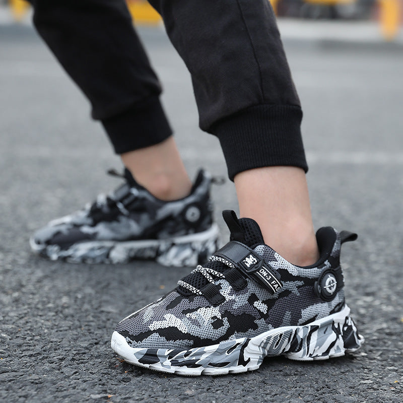 Boys Breathable Mesh Sneakers For Kids Multiple Colors