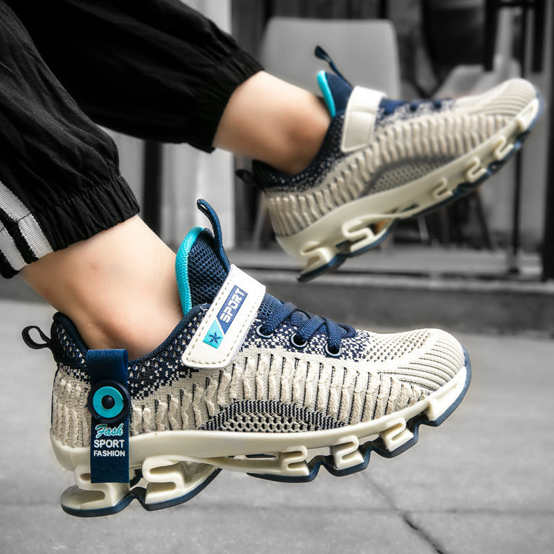 Breathable Mesh Upper Soft Soles Student Sneakers Summer