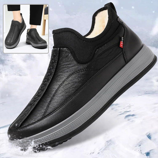 Winter Warm Fleece Snow Boots Round Toe Platform Ankle Men
