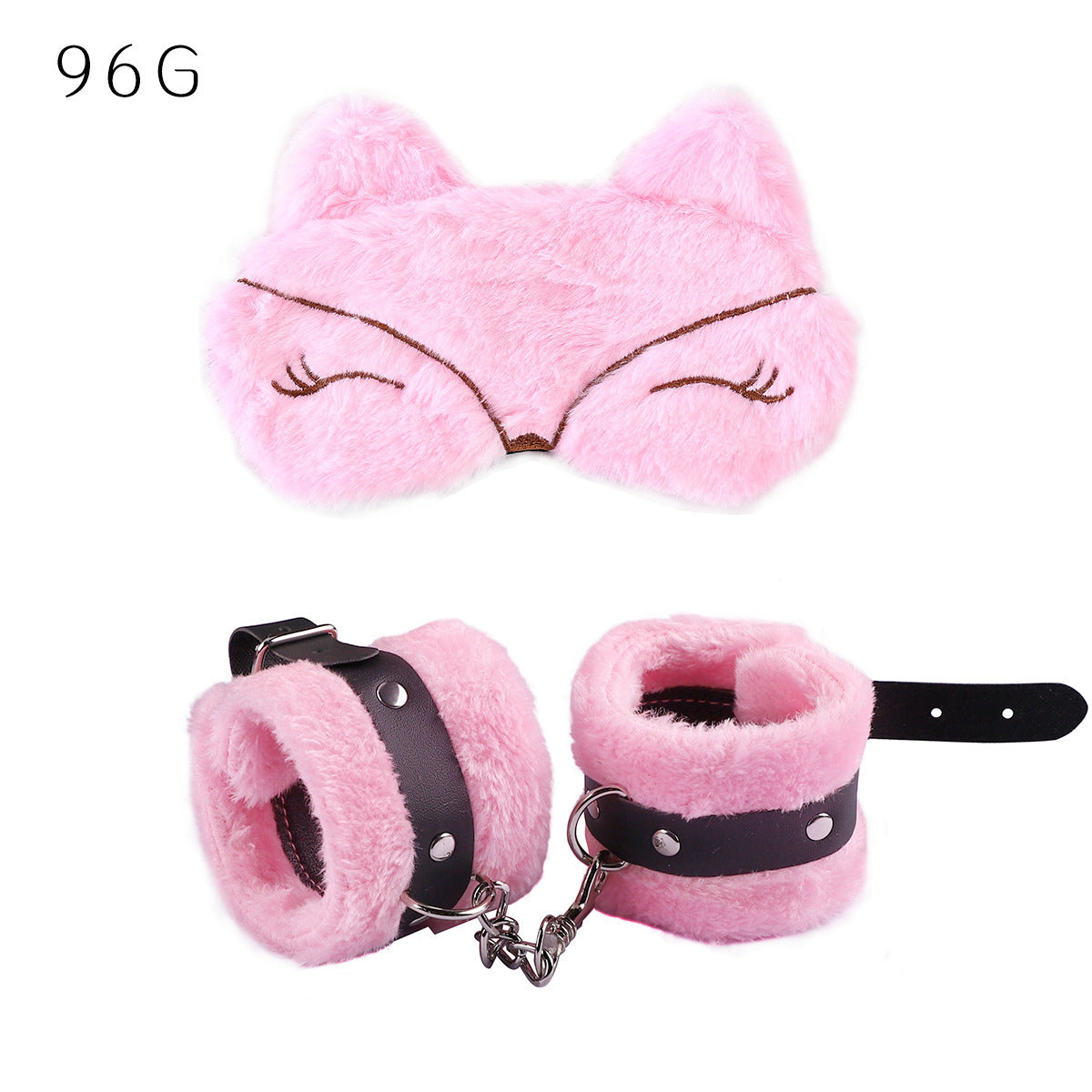 Couple's Product Plush Eye Mask Handcuffs