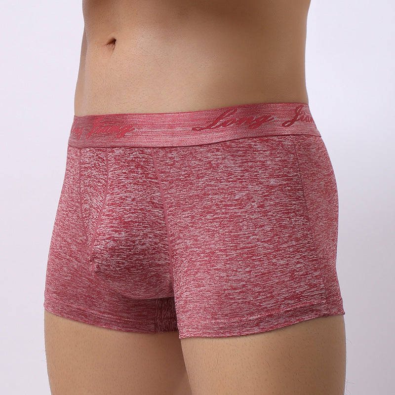 Mid Waist Boxer Shorts For Men Trendy Active Underwear