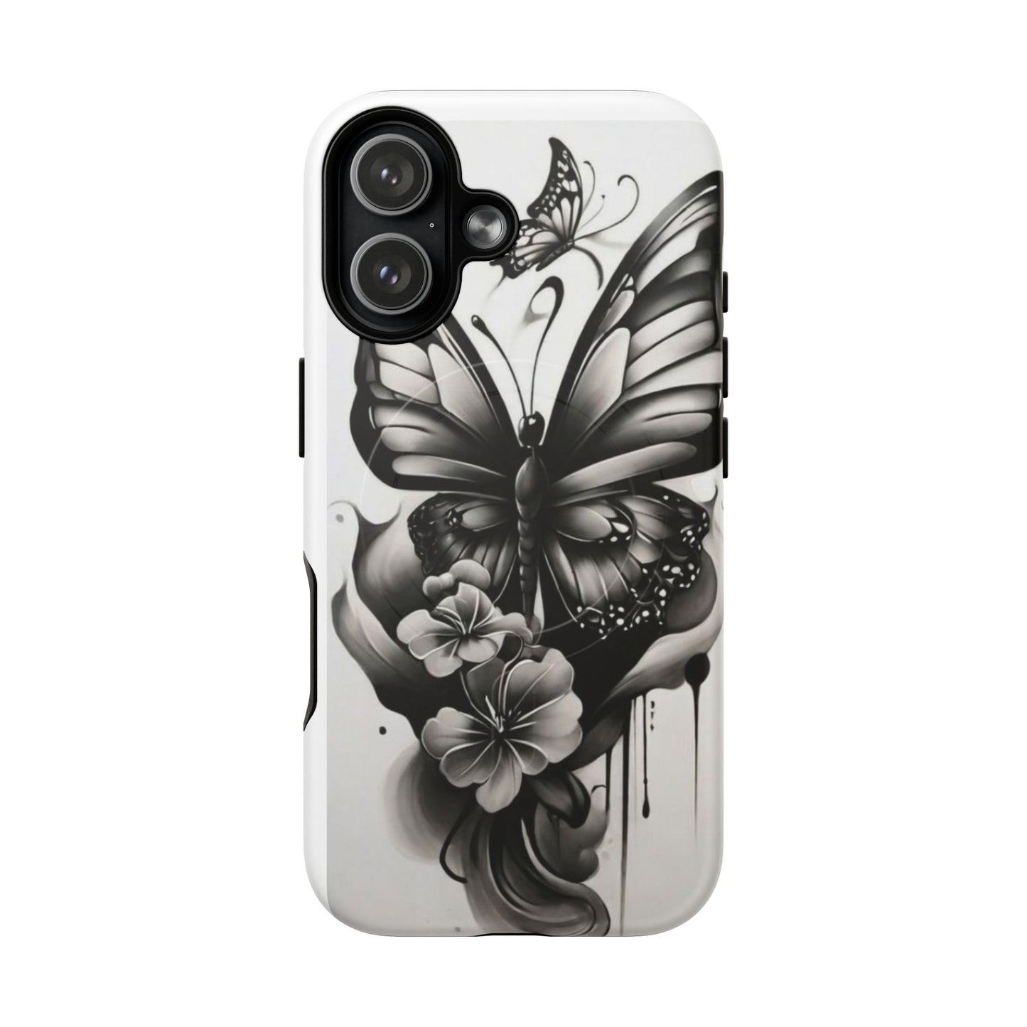 Elegant Butterfly Phone Case | Tough Magnetic Case, Floral Artwork, Gift for Nature Lovers, Stylish Tech Accessory, Butterfly Design, [...]