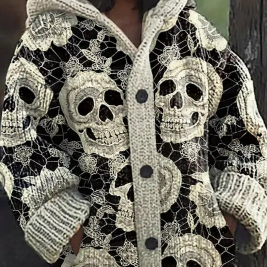 Cape a capuche imprimée 3D rétro pour femme, manteau léger et élégant en polyester doux, disponible du S au 5XL- Modetcharme.com