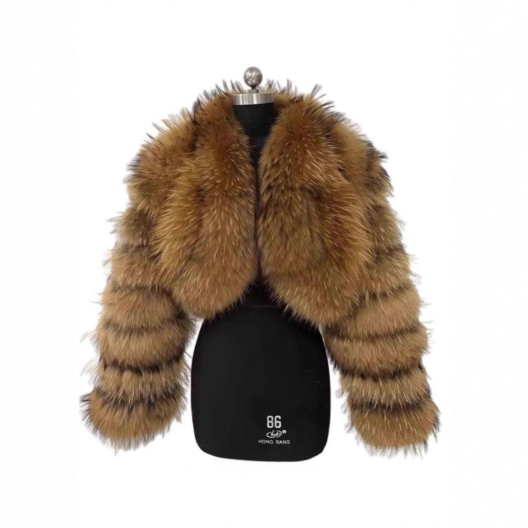 manteau fourrure femme