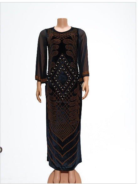 Women's Bell Sleeve Geometric Pattern