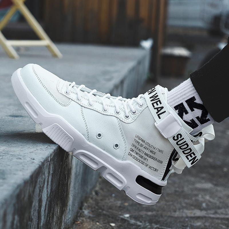 Breathable Mesh Upper High Top Sneakers With PU Sole