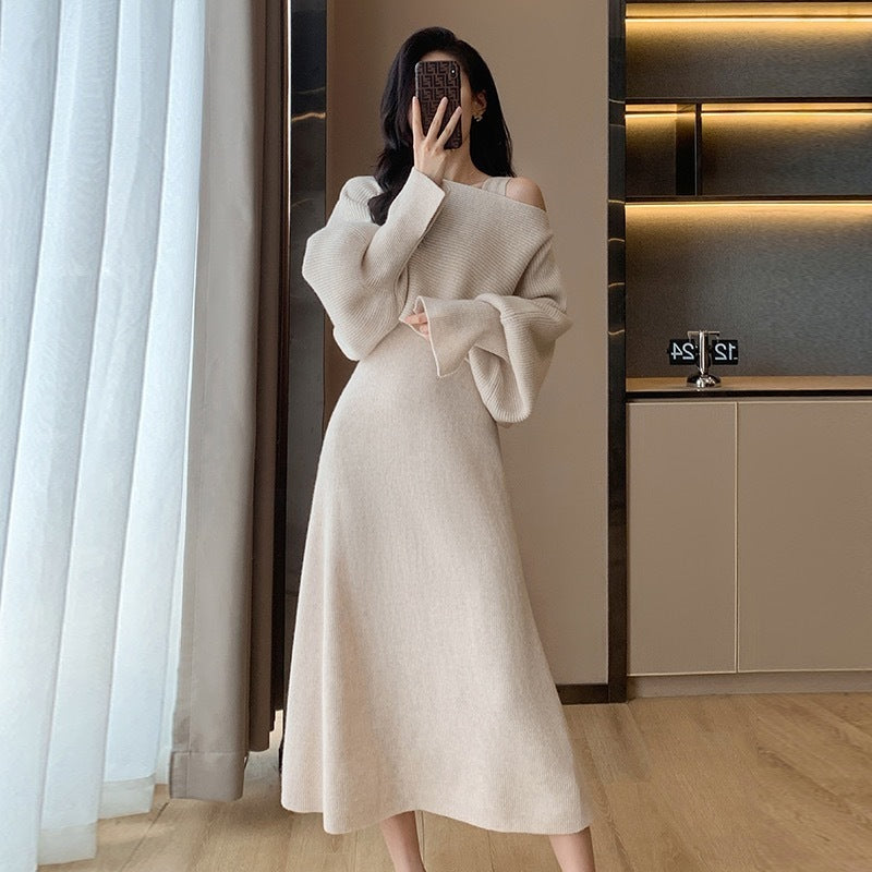 New Sweater Vest Dress Two-piece Set For Women