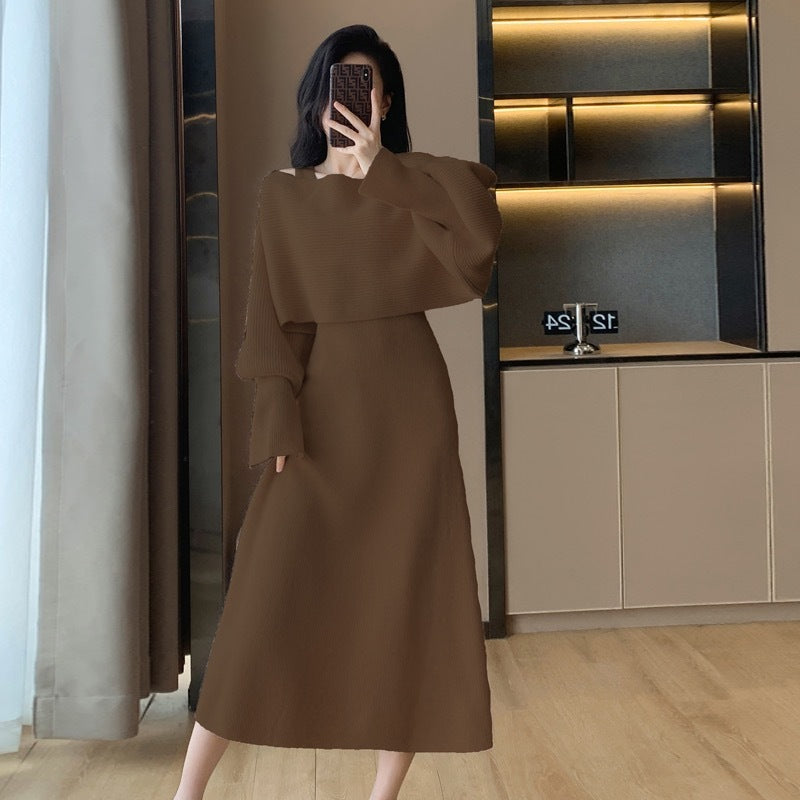 New Sweater Vest Dress Two-piece Set For Women