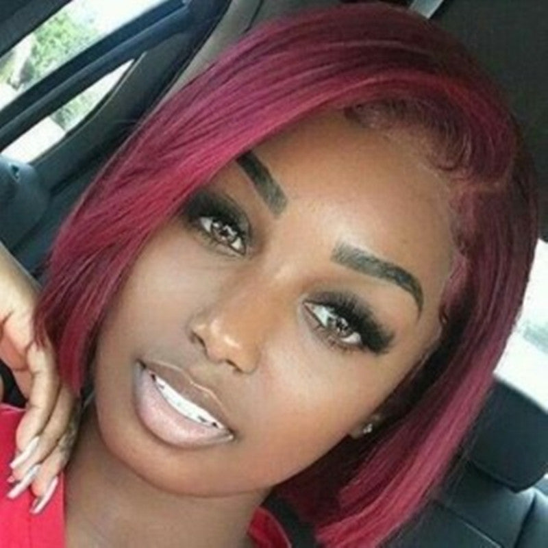 Short Blond Realistic Chemical Fiber Hair Cover Wig