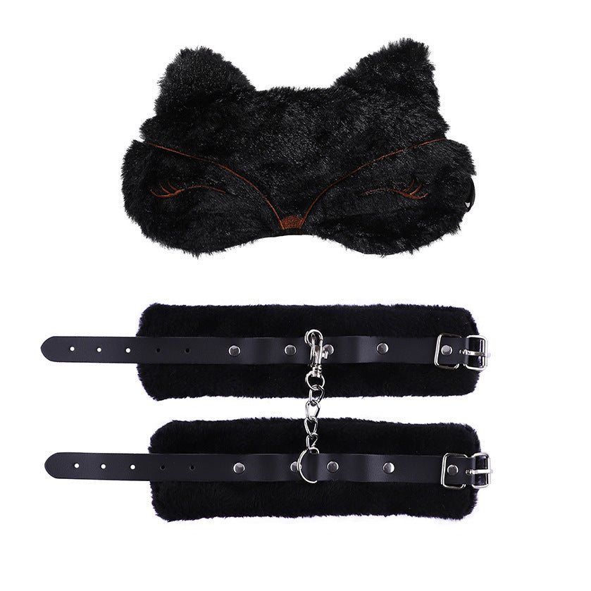 Couple's Product Plush Eye Mask Handcuffs