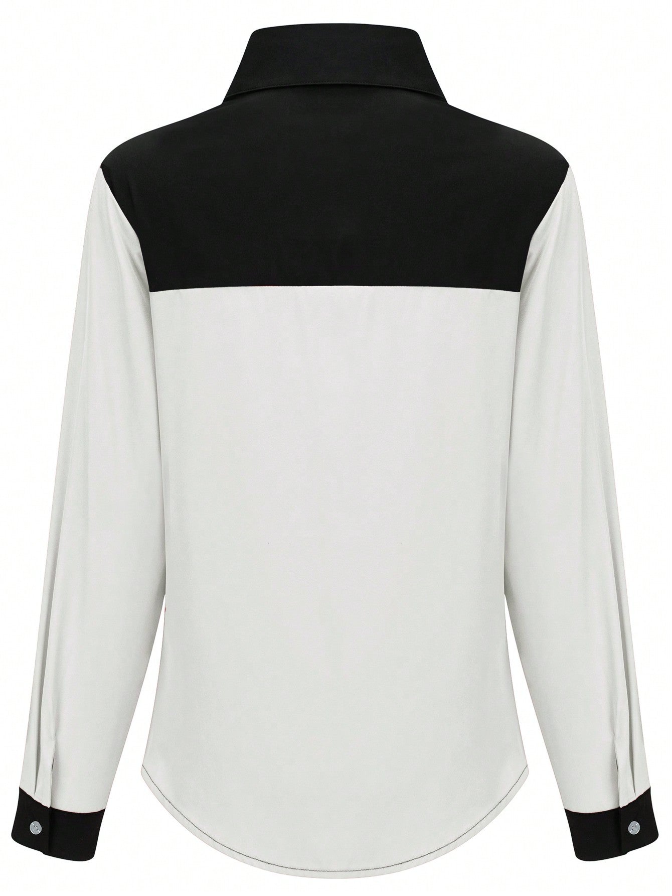 Chemise De Mode Pour Femmes Avec Patchwork De Couleurs