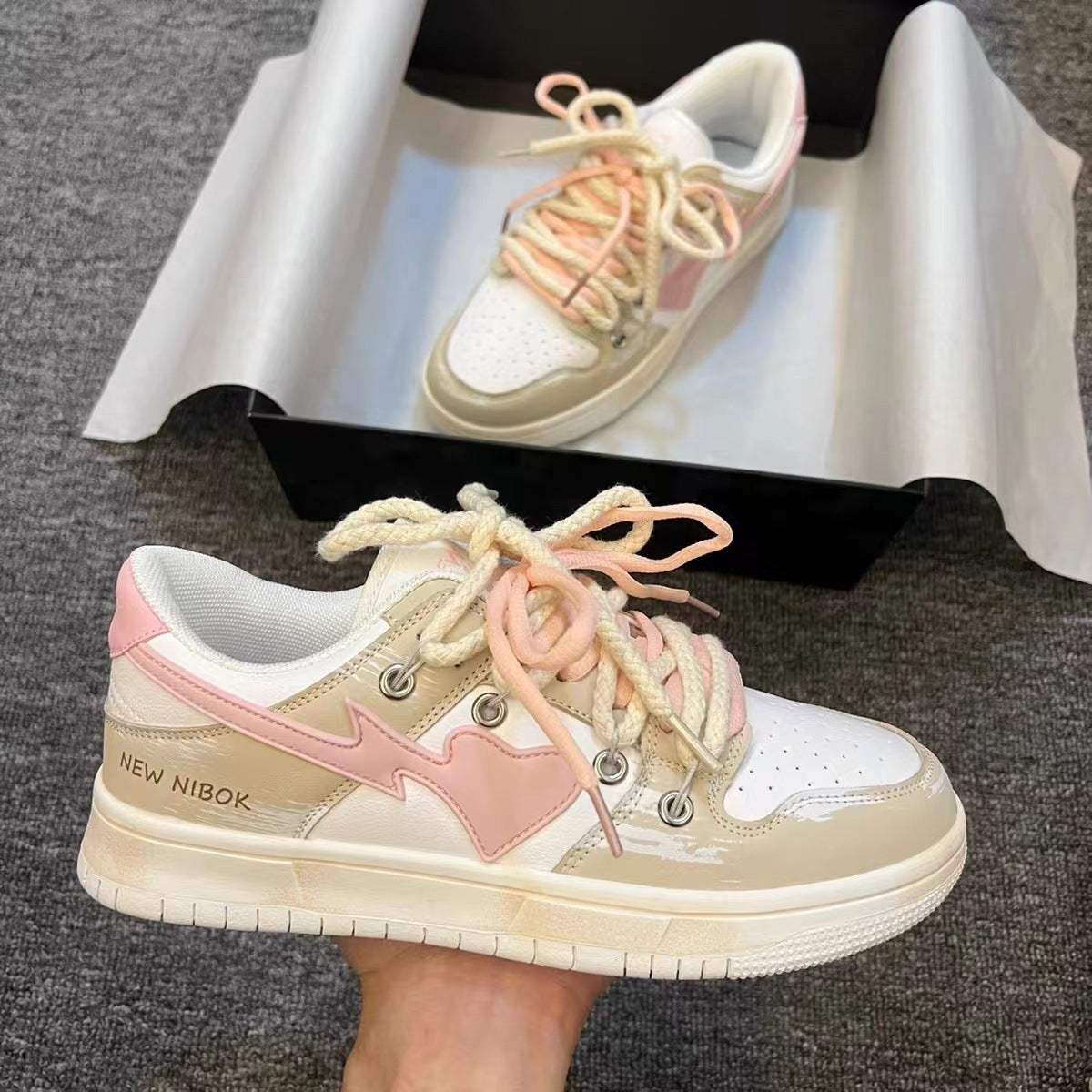 Women's Retro Cute Versatile Sneakers Candy Color Palette