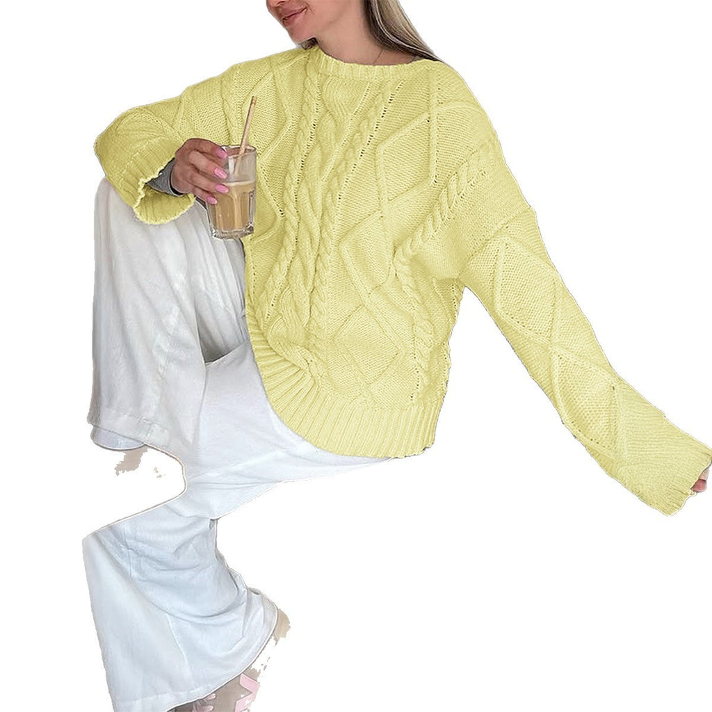 European And American Leisure Simple Wool Long Sleeve