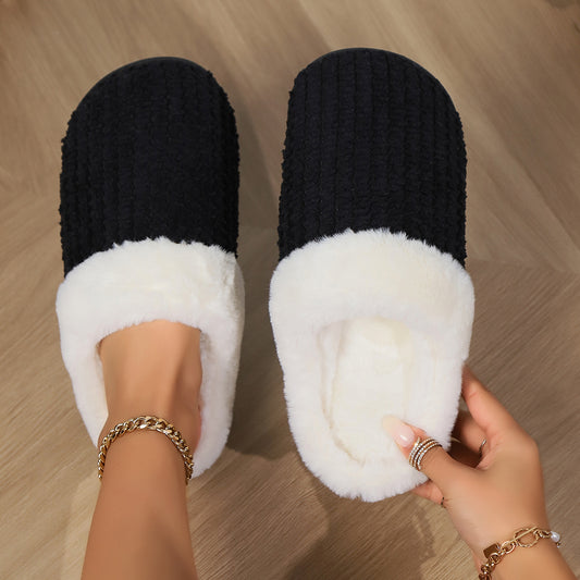 Fluffy Plush Unisex Casual Slippers For Home Comfort