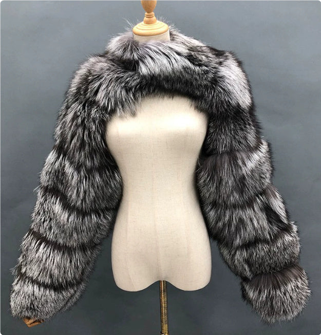 Fur Coat Fox  Fashion Faux Autumn And Winter Coat