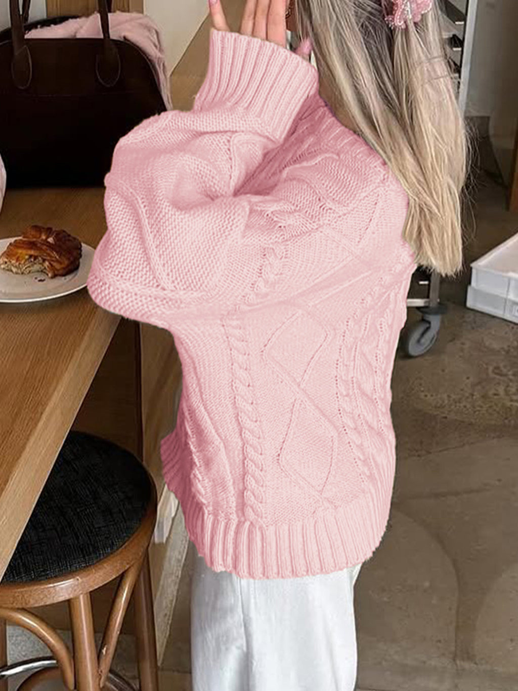 European And American Leisure Simple Wool Long Sleeve