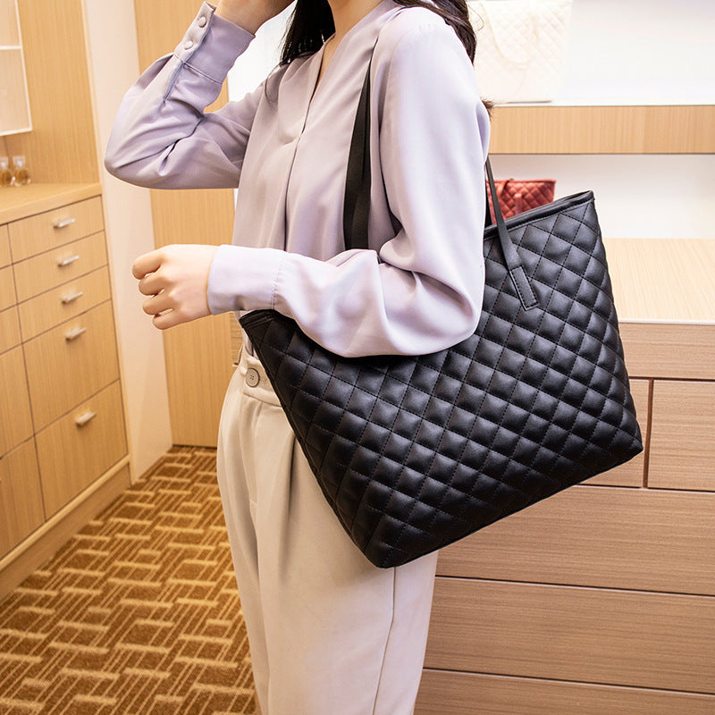 Fashion Rhombus Women's Portable Shoulder Bag